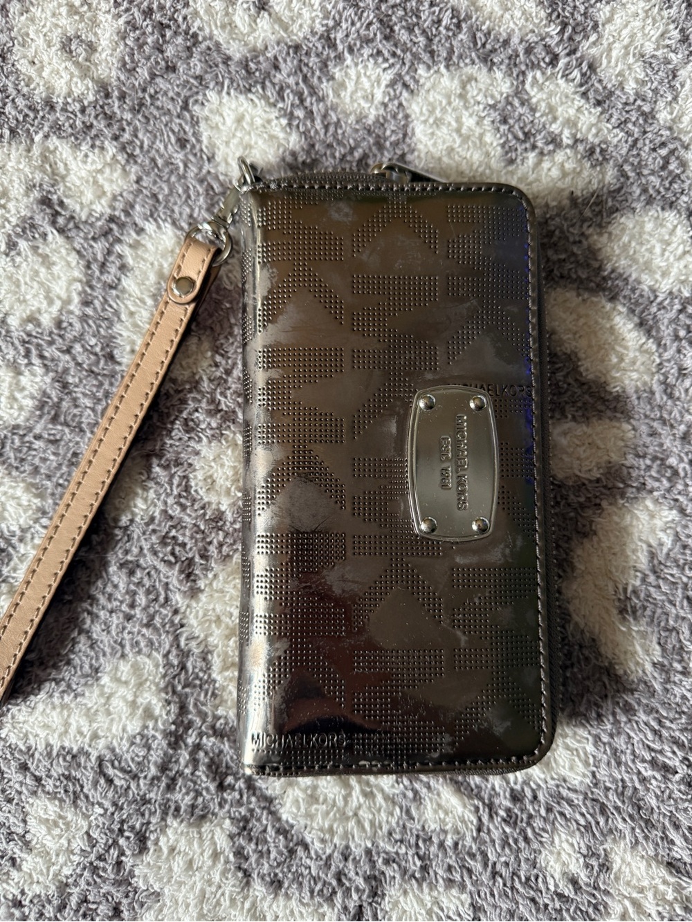 Michael Kors Metallic Patent Wristlet/Wallet